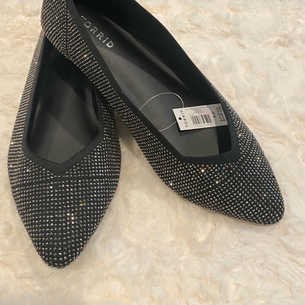 Torrid Rhinestone Sparkle Flats -
Wide Width